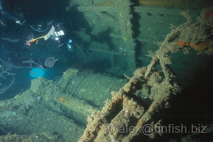 Crane Gear3.jpg - Crane winch gear, below decks at the stern